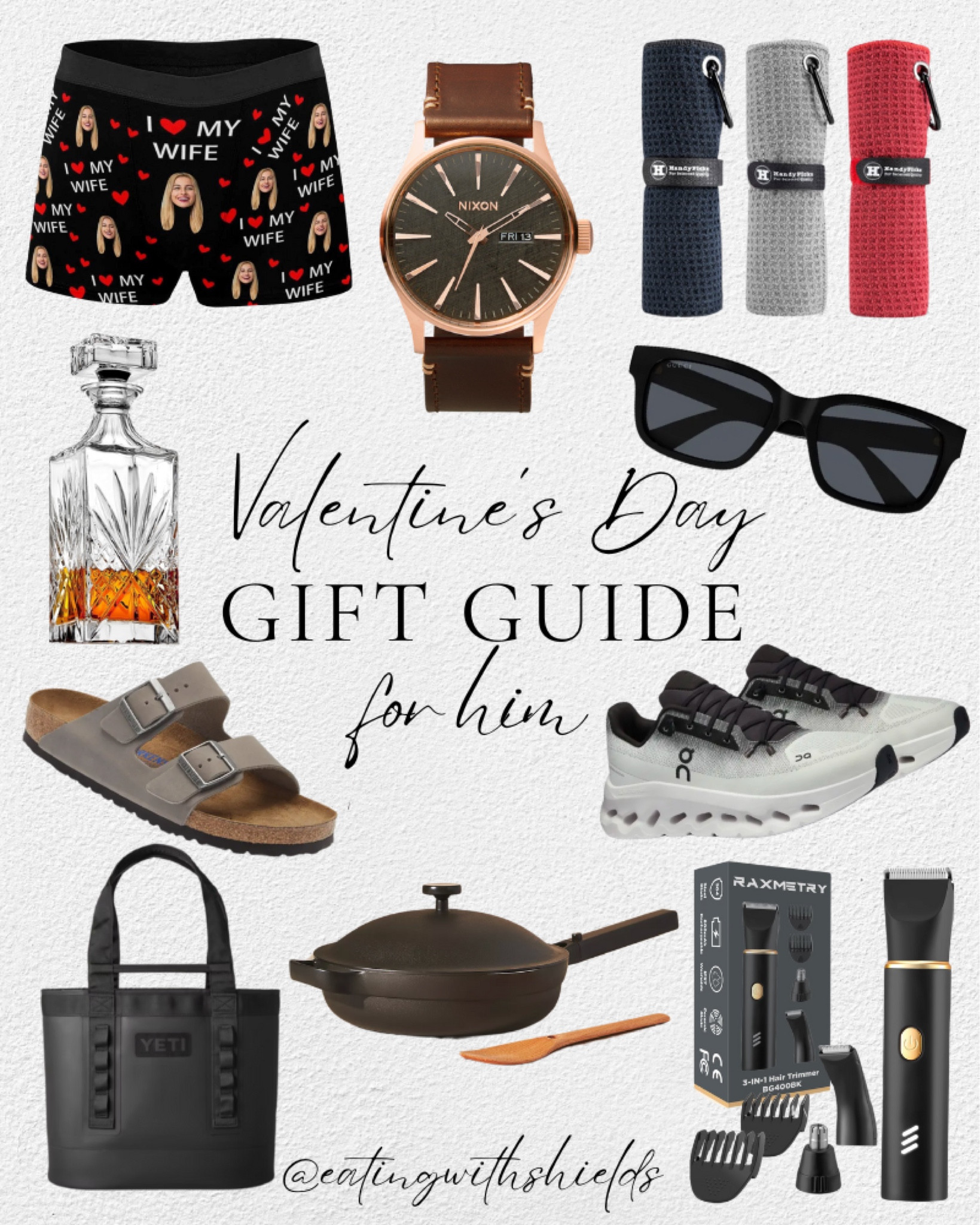 Valentine’s Day Gift Guide for him

Gifts for husbands, gifts for boyfriends, gifts for men 

#LTKGiftGuide #LTKMens #LTKSaleAlert