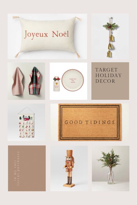 Target holiday and Christmas decor currently in my cart + recent purchases 🎄 

#LTKHoliday #LTKSeasonal #LTKunder100