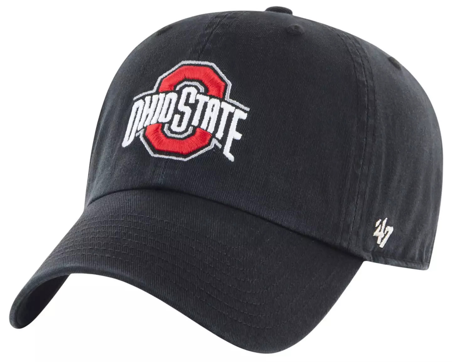 '47 Men's Ohio State Buckeyes Clean Up Adjustable Black Hat | DICK'S Sporting Goods