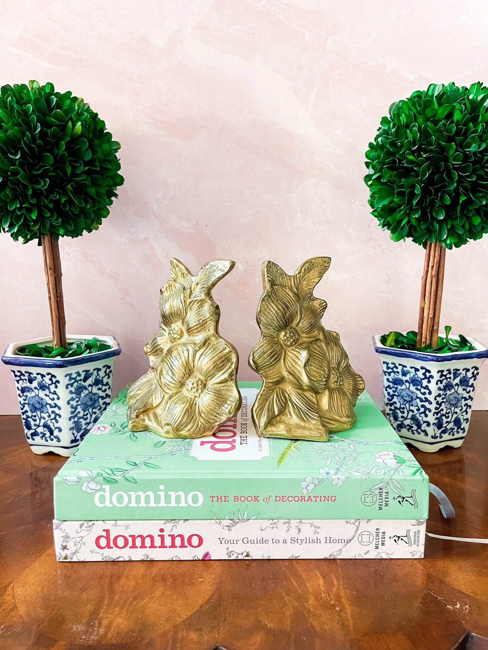 Vintage Gold Brass Dogwood Bookends  Set of Two  Chinoiserie | Etsy | Etsy (US)