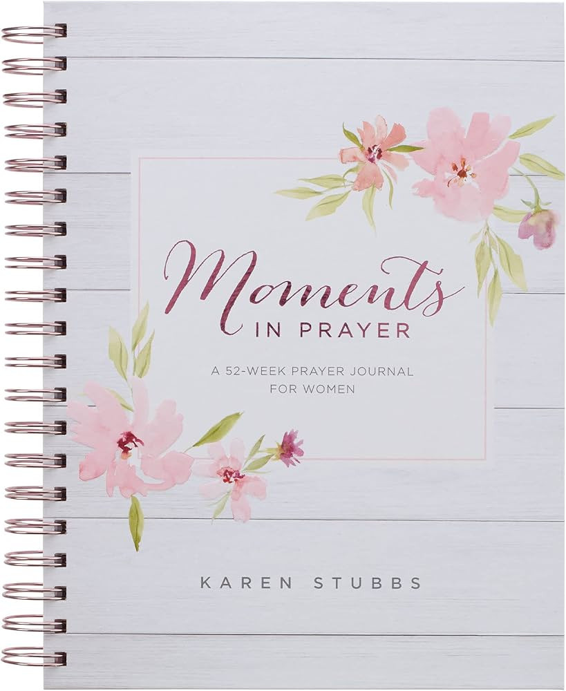 Moments in Prayer Wirebound Prompted Journal - 52 Week Prayer Journal for Women | Amazon (US)