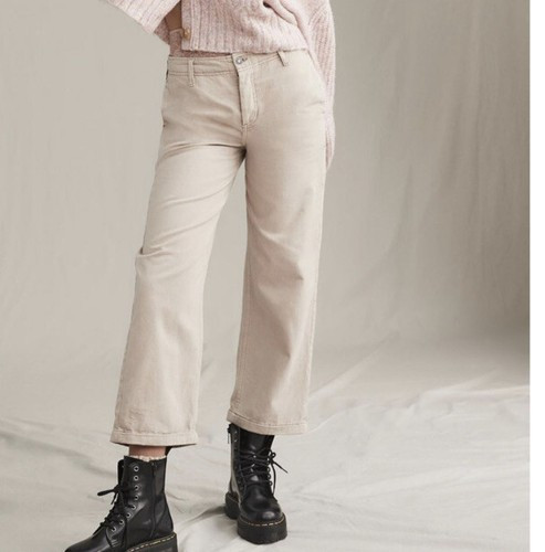 Free People Women’s SZ 25 Natural Relaxed Boyfriend Chino Pants NWT | eBay US