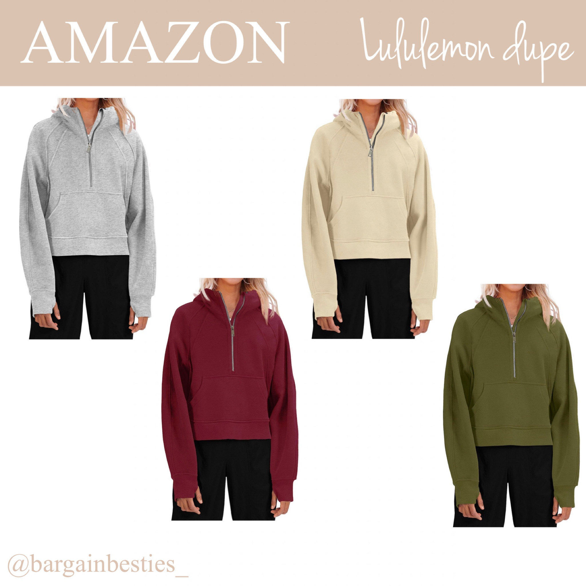 Daily Amazon deal!! Lululemon half zip sweatshirt dupe - yes pleaseeeee. I’m a size small for reference! 🤩 on sale for $36 and they are normally $56! Fall will be here before we know it = sweatshirt weather 🤍

#LTKsalealert #LTKunder50 #LTKxPrimeDay