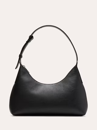 Leather Crescent Shoulder Bag | Banana Republic (US)