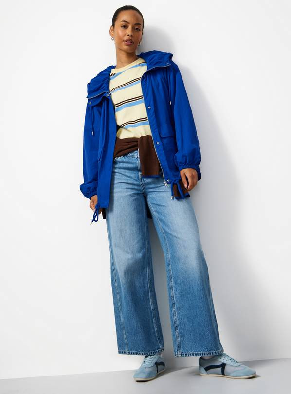 Buy Cobalt Blue Hooded Windbreaker S | Jackets | Tu | Tu Clothing