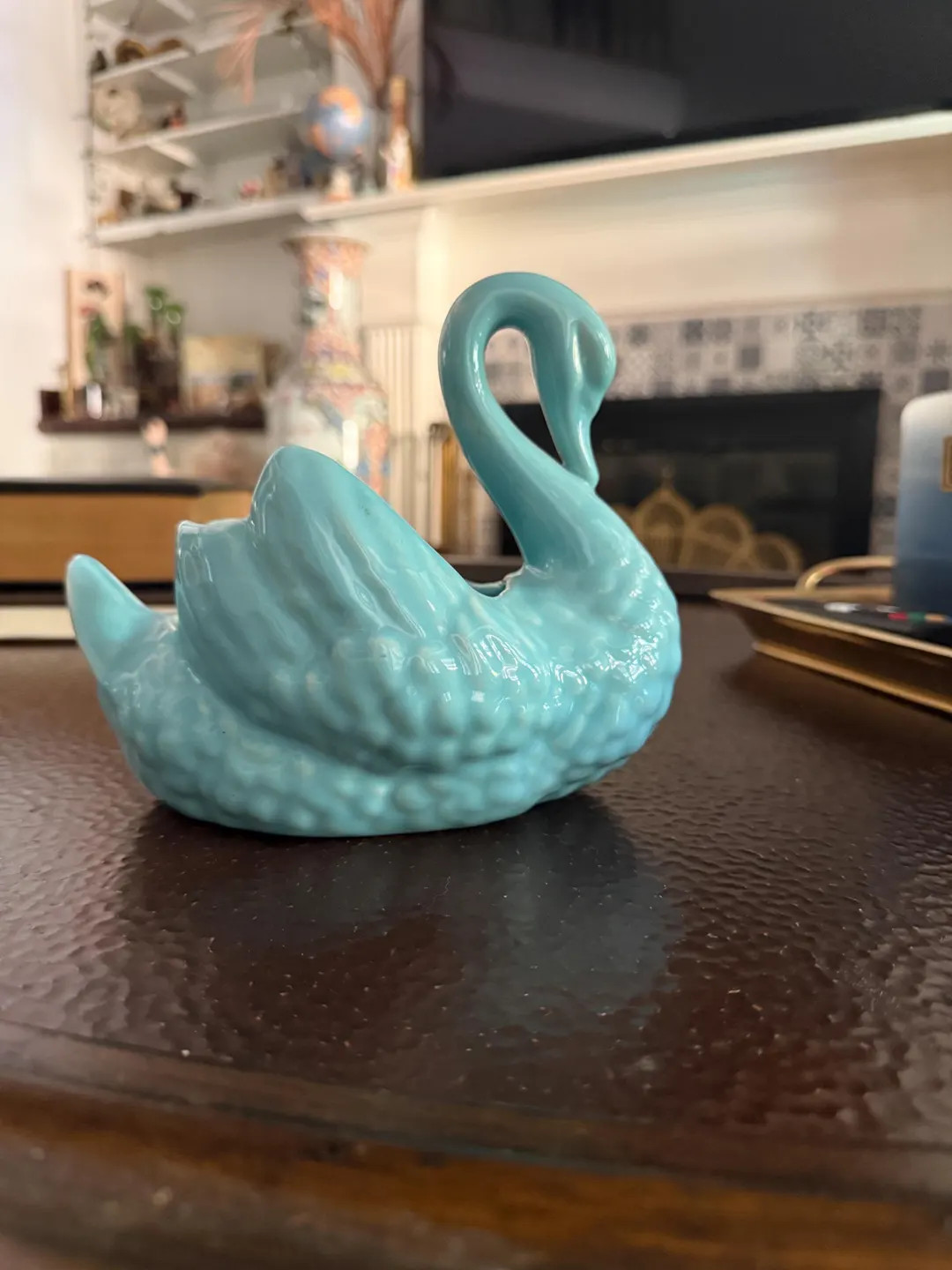 Stunning Blue Vintage Swan Planter | Etsy (Global)