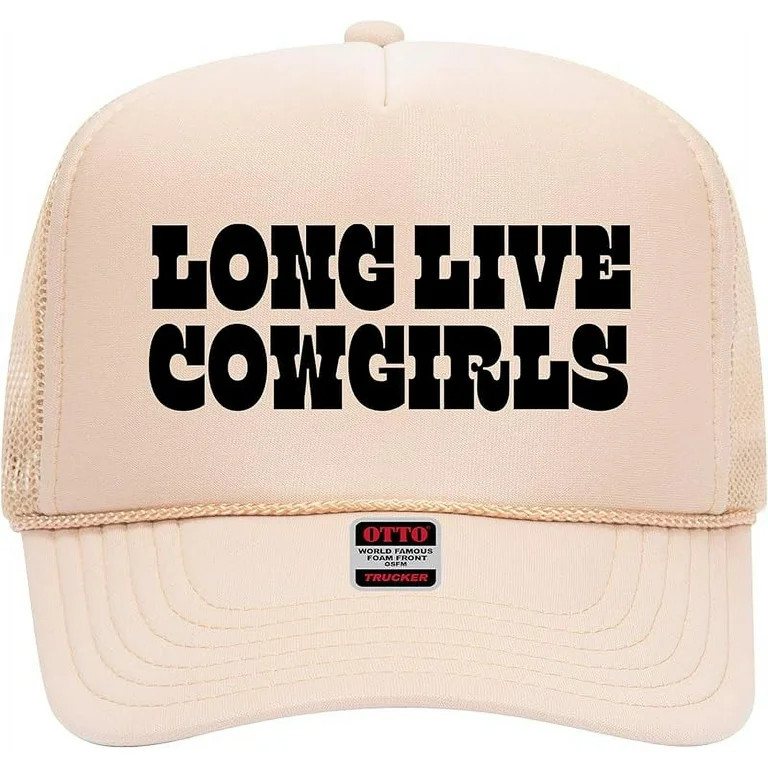Long Live Cowgirls Trucker Hat - Premium Snapback for Men and Women - Vintage Cowboy Funny Wester... | Walmart (US)