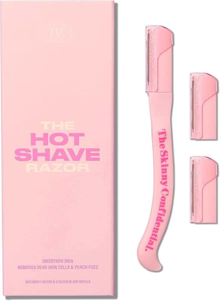 The Skinny Confidential Hot Shave Dermaplane Razor - Gentle & No Peach Fuzz Face Razors for Women... | Amazon (US)