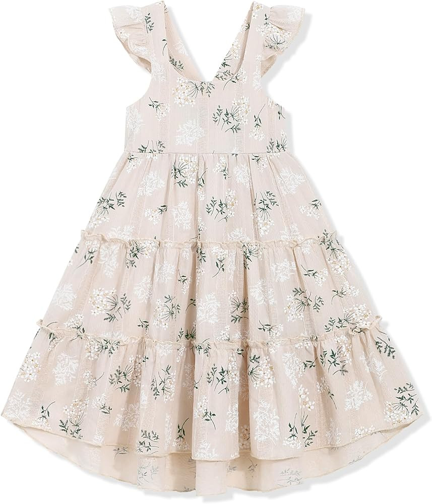 Hipea Toddler Baby Girls' Dresses Outfits Sleeveless Backless Colour Block Dress Kids Casual Beac... | Amazon (US)