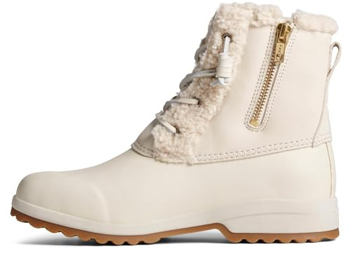 Sperry Ladies Footwear Women's Winter Boot, Ivory Teddy Trim, 8.5 | Amazon (US)