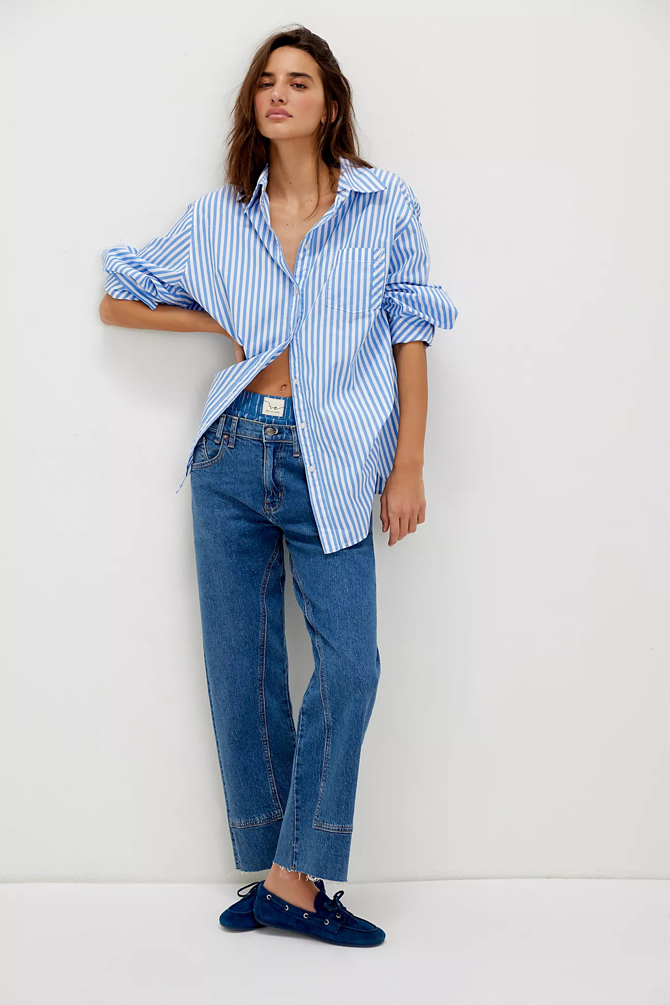 Sabine Striped Articulated Shirt | Free People (Global - UK&FR Excluded)