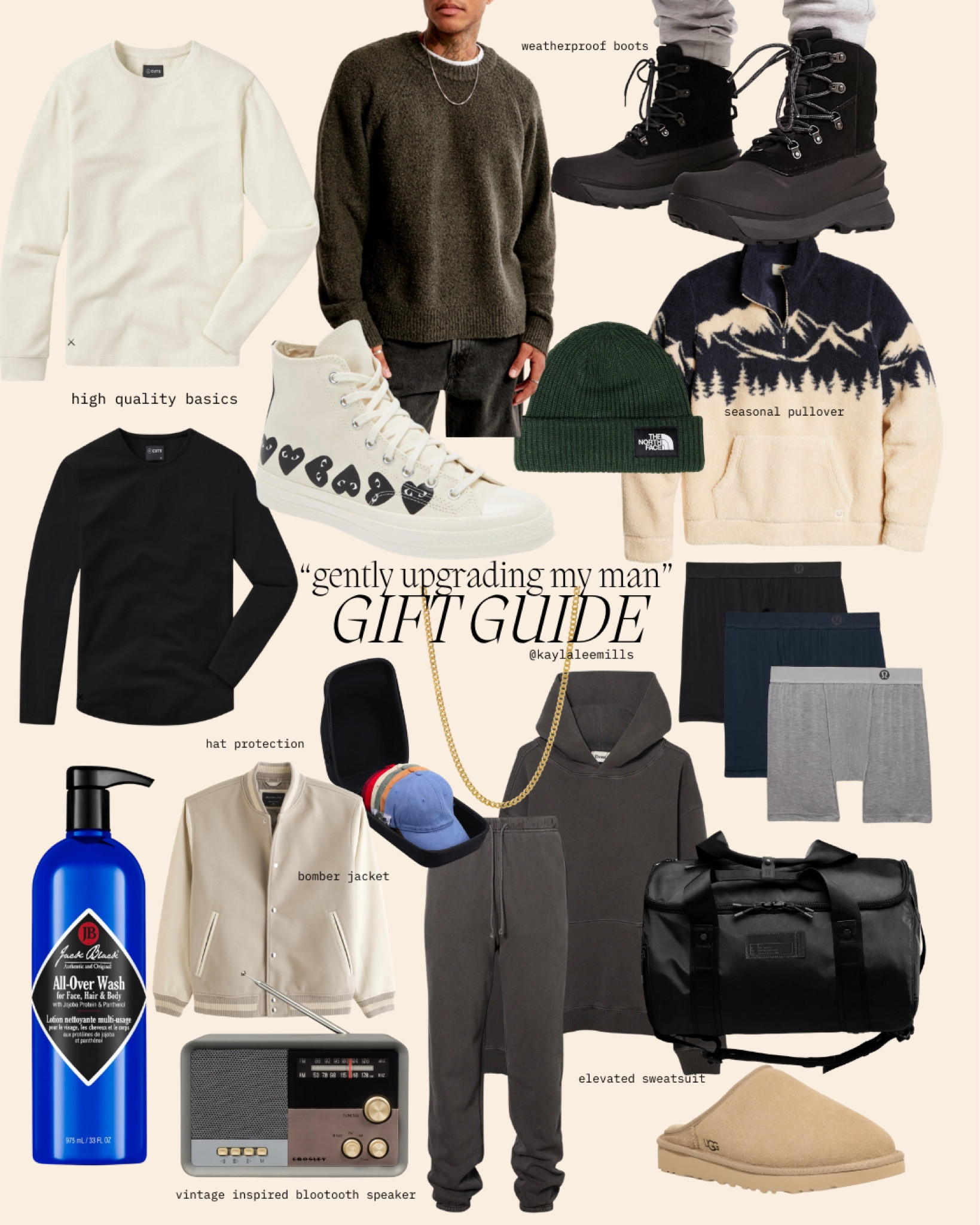 Men’s gift guide, gentle upgrades. 
Sweatsuit, duffle bag, elevated basics 

#LTKGiftGuide #LTKCyberWeek #LTKmens