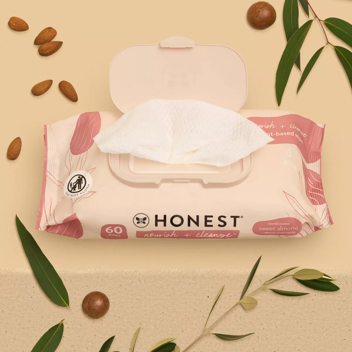 The Honest Company Nourish + Cleanse Plant-Based Baby Wipes - Sweet Almond - 240ct | Target