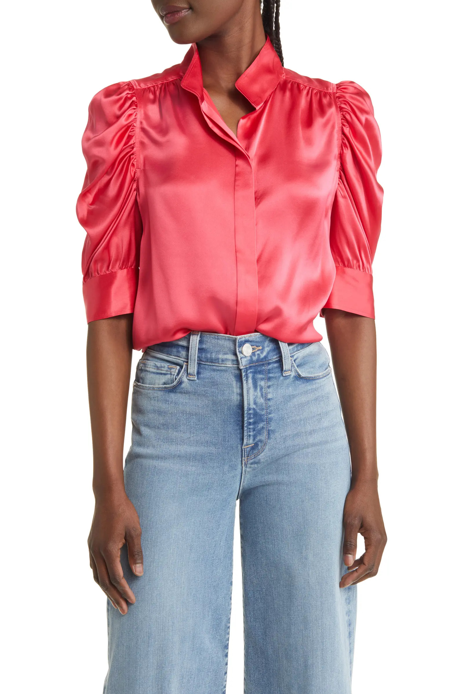 Gillian Silk Button-Up Blouse | Nordstrom