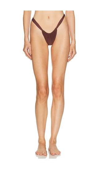 MIKOH Uvita Bikini Bottom in Brown. - size M | Revolve Clothing (Global)