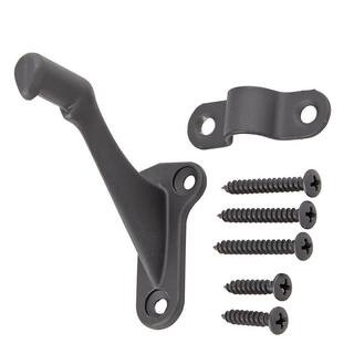 Matte Black Handrail Bracket | The Home Depot