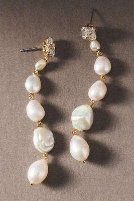 NADRI Madrid Freshwater Pearl Linear Earrings | Anthropologie (US)