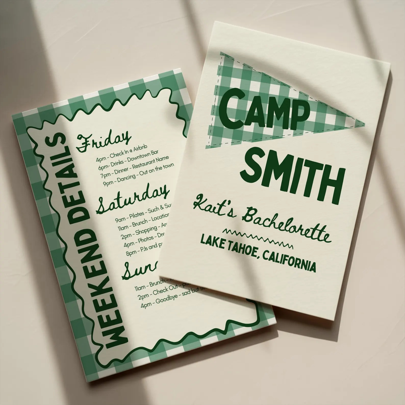 Camp Bachelorette Itinerary Template Editable Canva Weekend Schedule Glamping Party Agenda Camp B... | Etsy (Global)