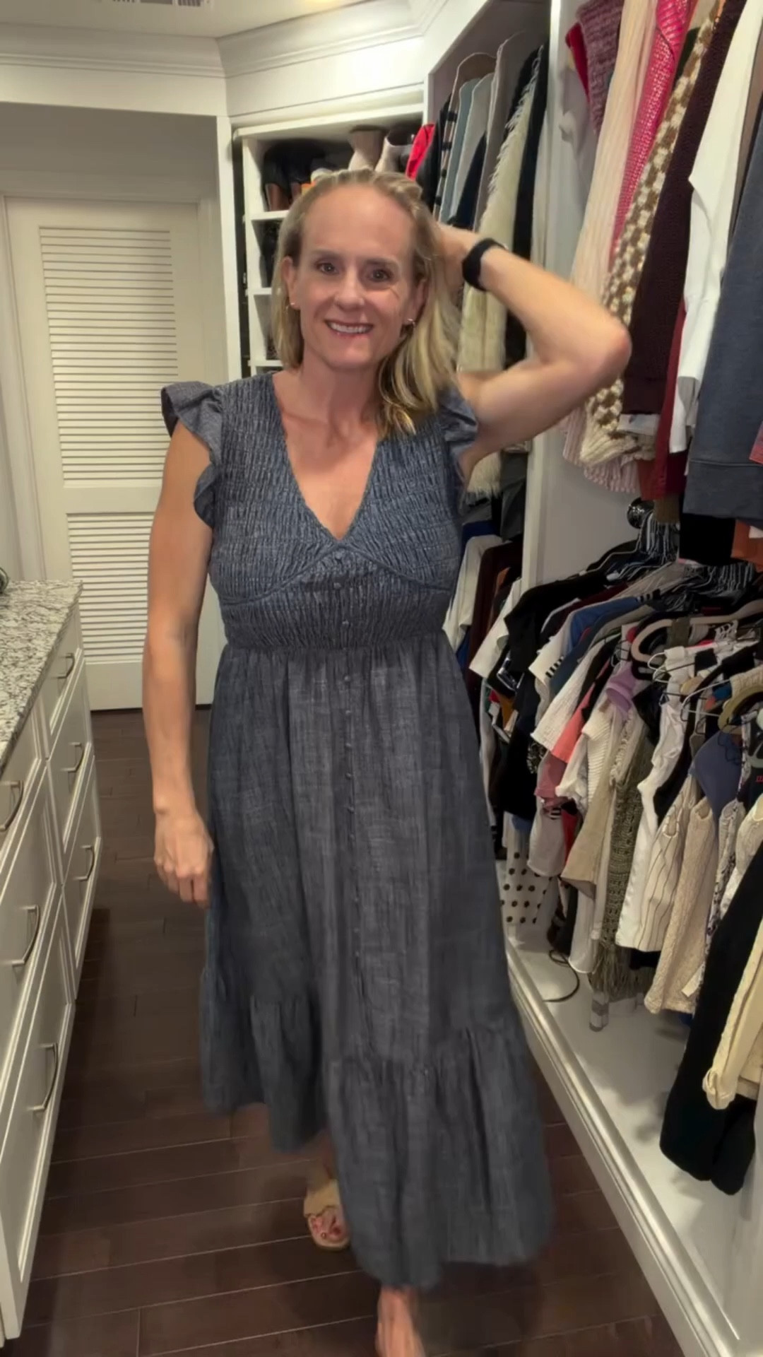 Spring called, and this dress answered 🌸✨ Obsessed with this gorgeous dress from @joandco — the perfect easy, feminine look for spring! Paired it with my go-to sandals from @target for the cutest everyday outfit 💕 #solesurvivorstyle #ootd #indianafashion #busymomfashion #over40fashion

#LTKmomlife #LTKOver40 #LTKootd