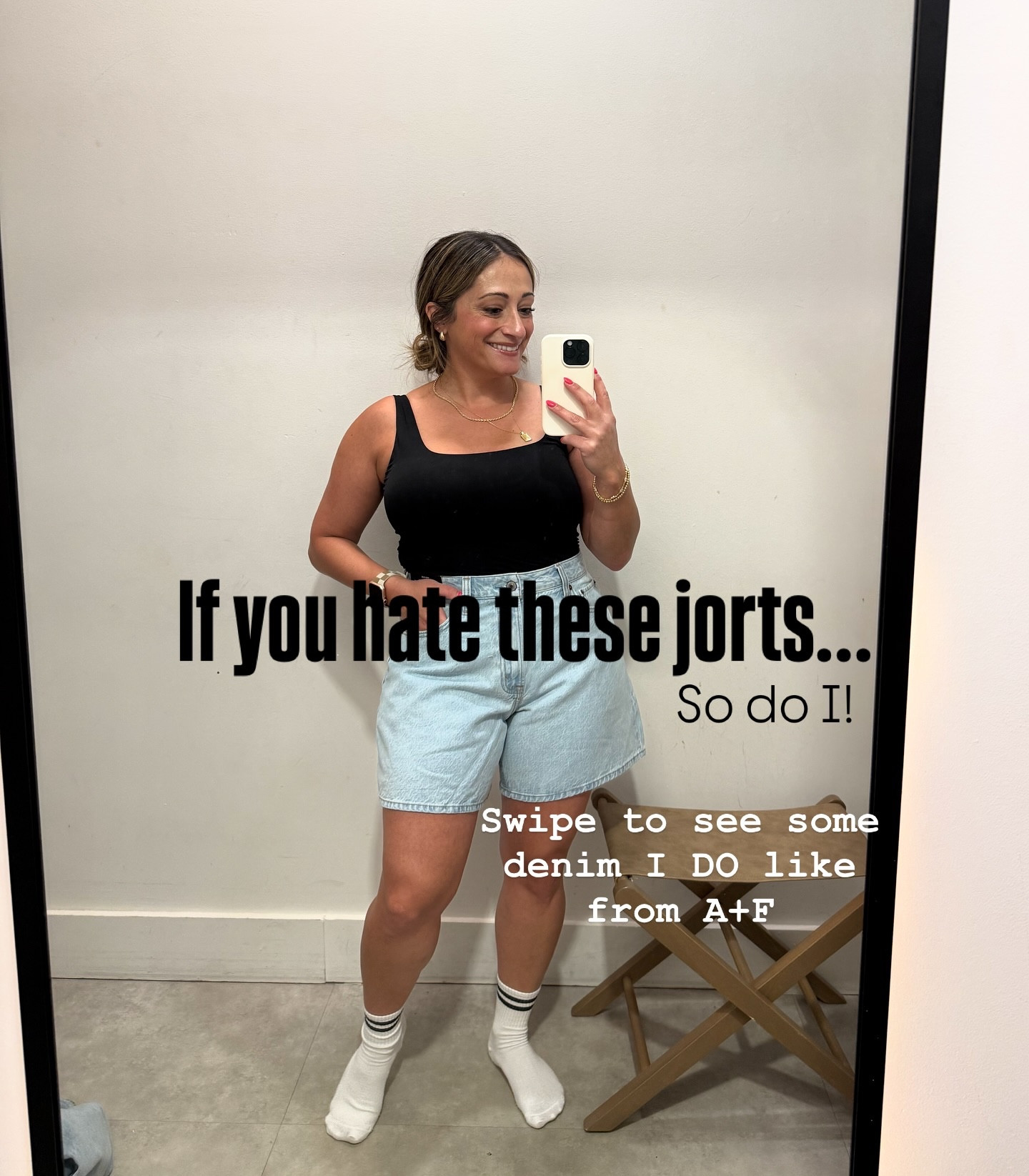 👍🏼or 👎🏼 on those jorts though…

Best denim sale of Fall is on right now thru Aug 11!! And use extra code DENIMAF for an extra discount!

I love AF denim because they have short jeans (even extra short!!) And not only that option but also the Curve Love line- I think those gym gains have turned me into a Curve Love only fan now 🤭)



#denimsale #abercrombiejeans #shortgirlstyle #inclusivefashion #abercrombieandfitch #petitegirl #curvyandfit

#LTKFindsUnder100 #LTKPetite #LTKWorkwear