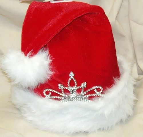 Santa Hat with Princess Crown Adult Sized - Walmart.com | Walmart (US)