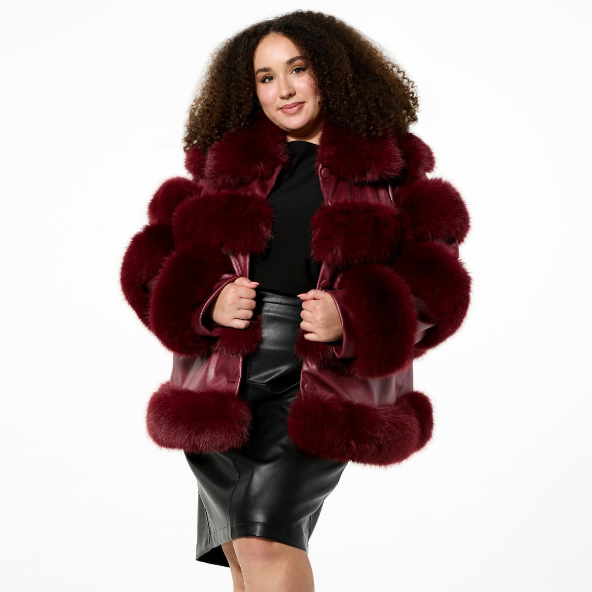Curations x Debbie Denmon Faux Fur Jacket | HSN