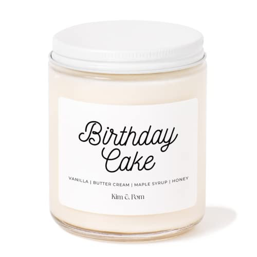 Kim and Pom Birthday Cake Scented Candle, 8oz, 100% Soy Wax, Fall Candle | Amazon (CA)