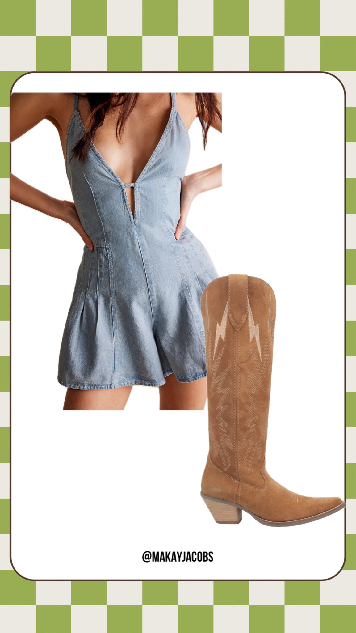 Country Concert Outfit | Nashville Outfit | Western | Cowboy Boots | Cowgirl | Coastal Cowgirl | Boots | Romper | Denim | Chambray 

#LTKU #LTKStyleTip #LTKShoeCrush