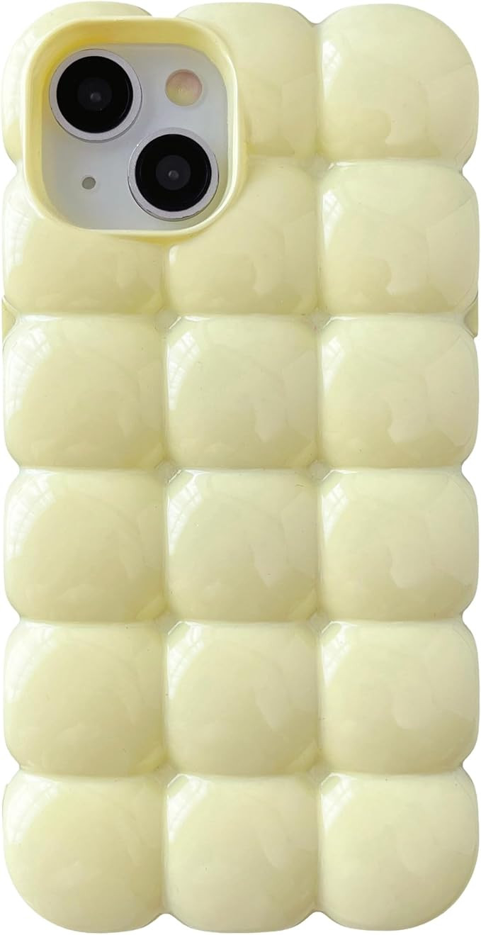 Caseative for iPhone 13 Pro Case, 3D Cube Grid Candy Color Soft Compatible with iPhone Case (Yell... | Amazon (US)