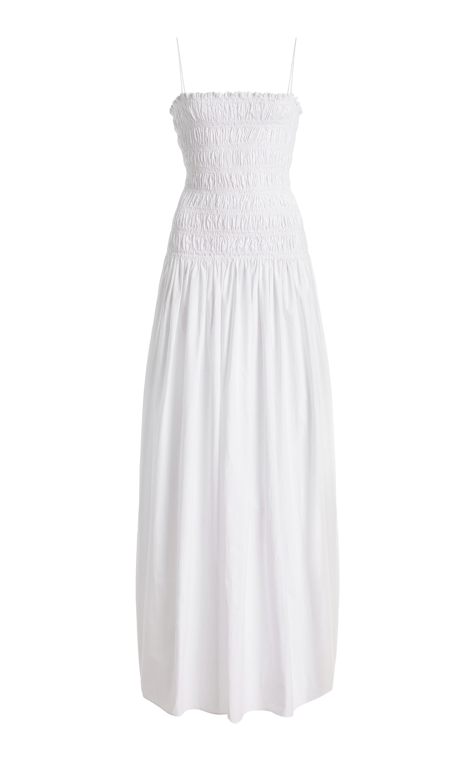 Exclusive Shirred Cotton Drop-Waist Maxi Dress | Moda Operandi (Global)