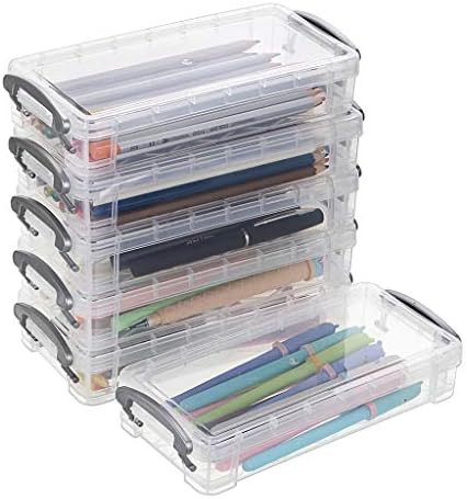 BTSKY Large Capacity Pencil Box, Office Supplies Storage Organizer Box, Brush Painting Pencils St... | Amazon (US)
