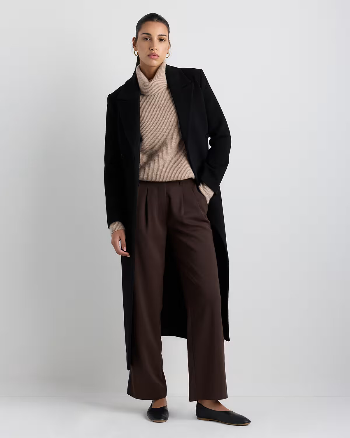 Wool Cashmere Tailored Coat | Quince