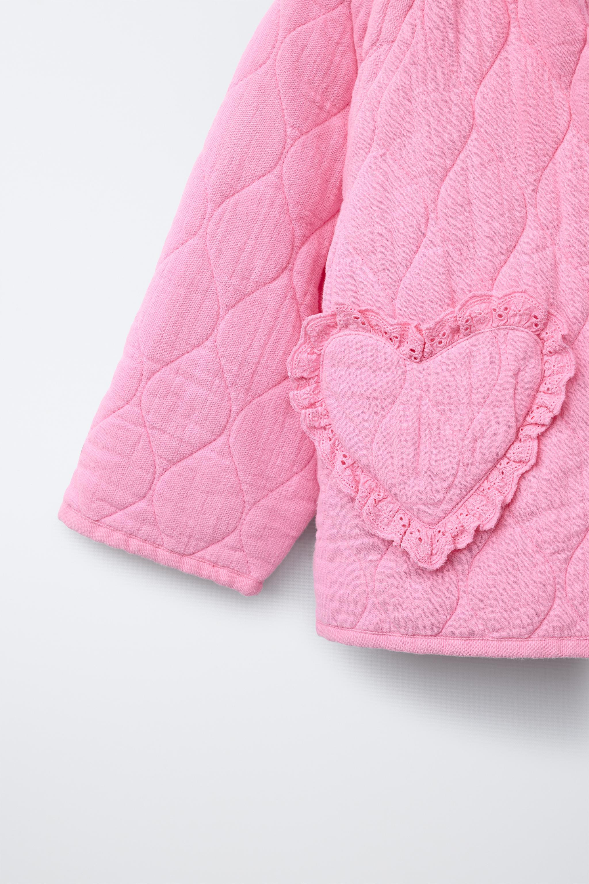 QUILTED JACKET WITH HEART POCKETS | Zara US