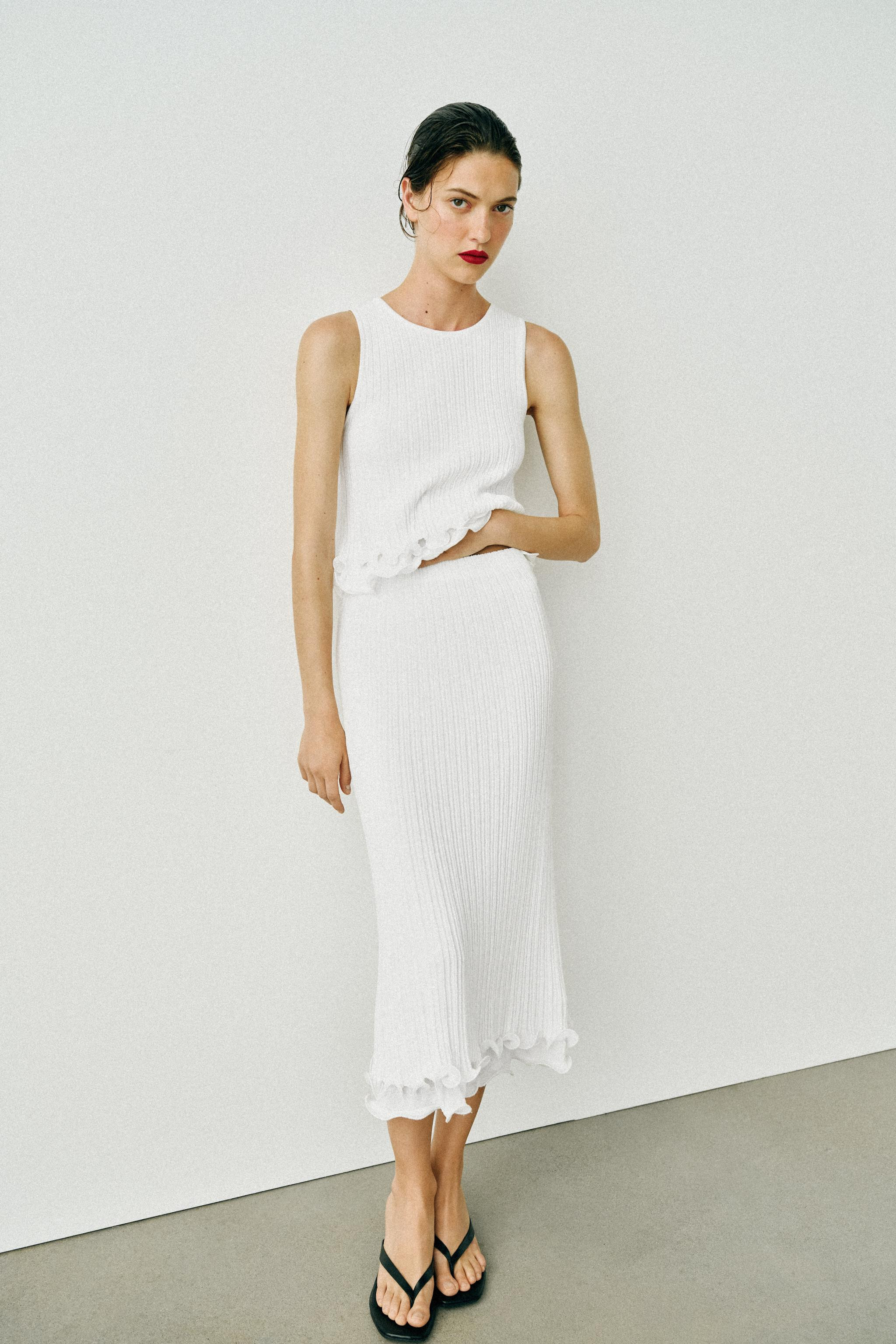 DOUBLE LAYER KNIT TOP | Zara US