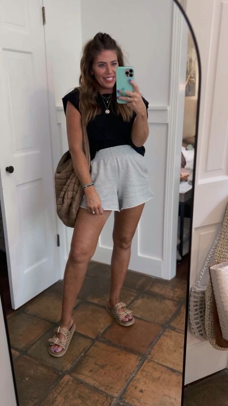 Super comfy & lightweight outfit for summer!

Look for less tank from Amazon is identical to the free people inspire tanks for only $20 I sized up to a large.

Shorts are a lightweight, high rise French terry with pockets. I sized down to a small as they do run big they come in several colors and they’re on sale for $25



#LTKOver40 #LTKSaleAlert #LTKStyleTip