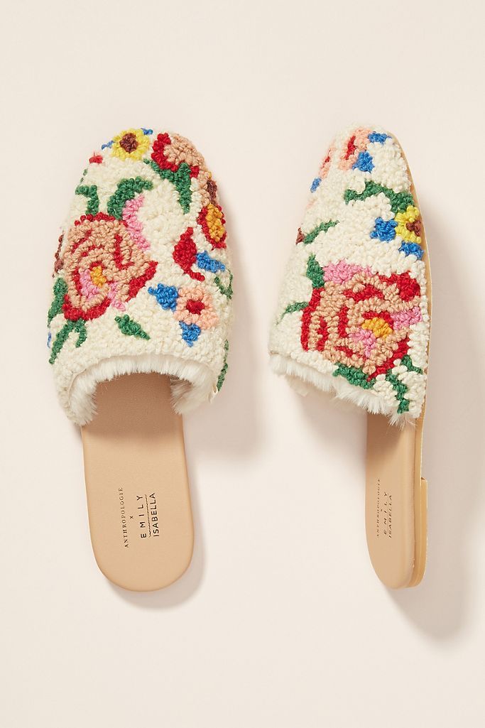 Emily Isabella Sherpa Slippers | Anthropologie (US)