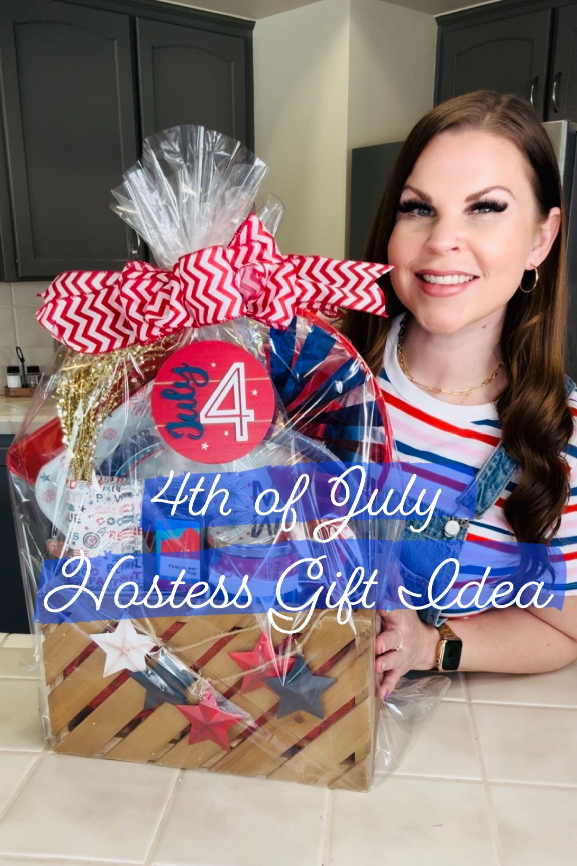 Don’t show up to 4th of July festivities empty handed. Everyone loves a hostess gift and I’ve got you covered! 

I found most of these items at the Dollar Tree, a candle and soap from Bath and Body Works, and finished it off with a decorative tag from Hobby Lobby. 

Let me know what you think of this week’s DIY idea. 

Thanks for being here! It means a lot. 🫶🏼🫶🏼🫶🏼 

#HostessGift #GiftBasket #4thofJuly #GiftBasket #DIY #DollarTreeFinds #DollarTreeCrafts 