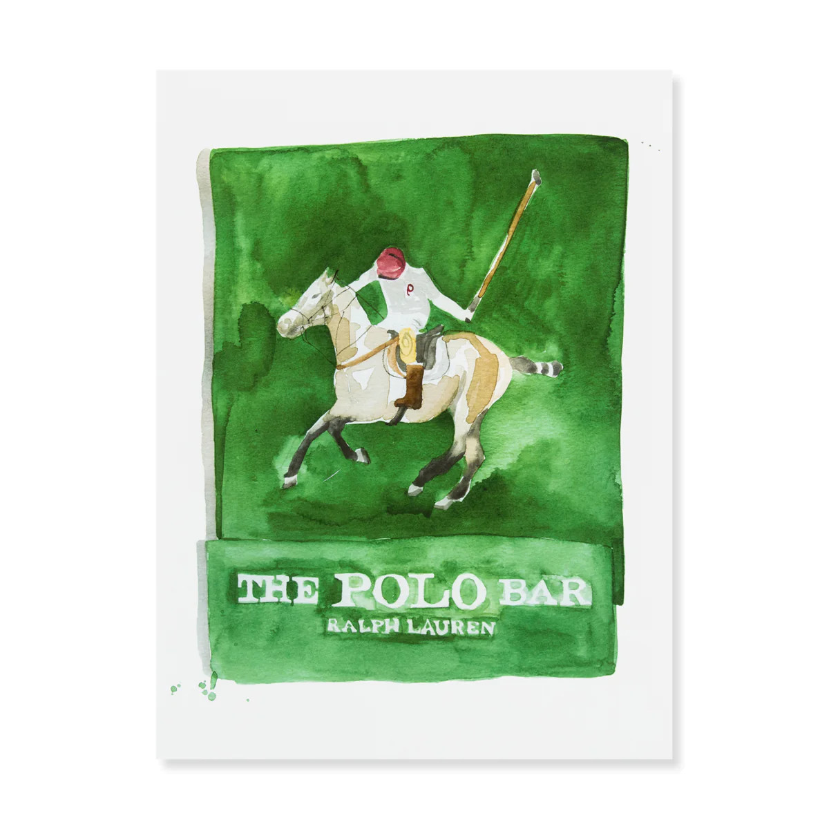 Furbish Studio - Polo Bar Matchbook Watercolor Print | Furbish Studio