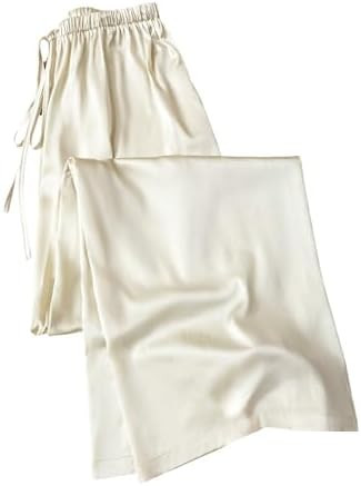 SHENHE Women's Satin Wide Leg Pants Drawstring Flowy Dressy Silky Business Causal Beach Vacation ... | Amazon (US)