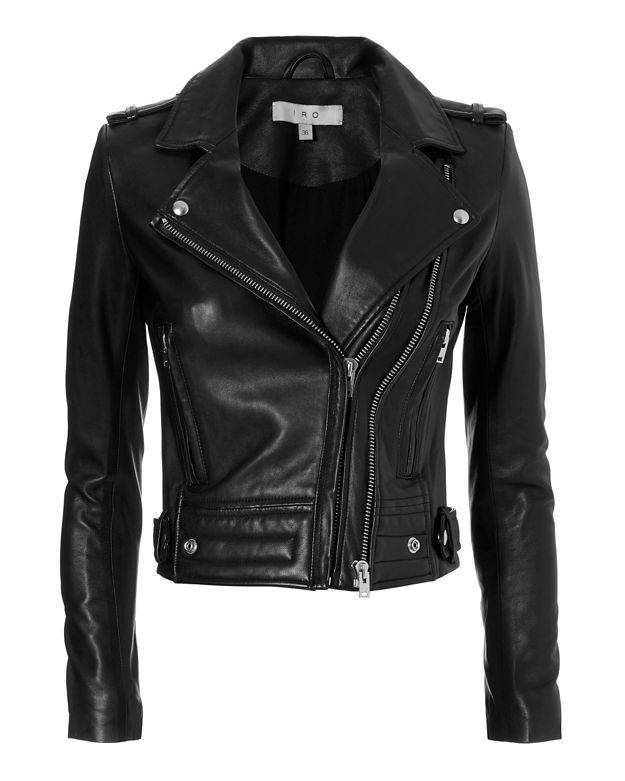 IRO Luiga Moto Black Leather Jacket | Intermix