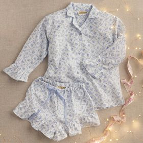 LoveShackFancy Floral Trellis Sateen Pajama Set | Pottery Barn Teen