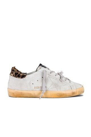 Golden Goose Super-Star Sneaker in White, Beige, Brown, & Black Leopard from Revolve.com | Revolve Clothing (Global)