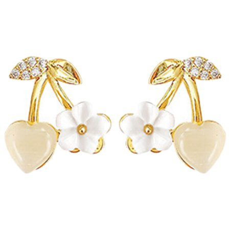 Simple Earrings All-match Personality Flower Minimalist Jewelry Hoop for Girls Women Miss | Walmart (US)