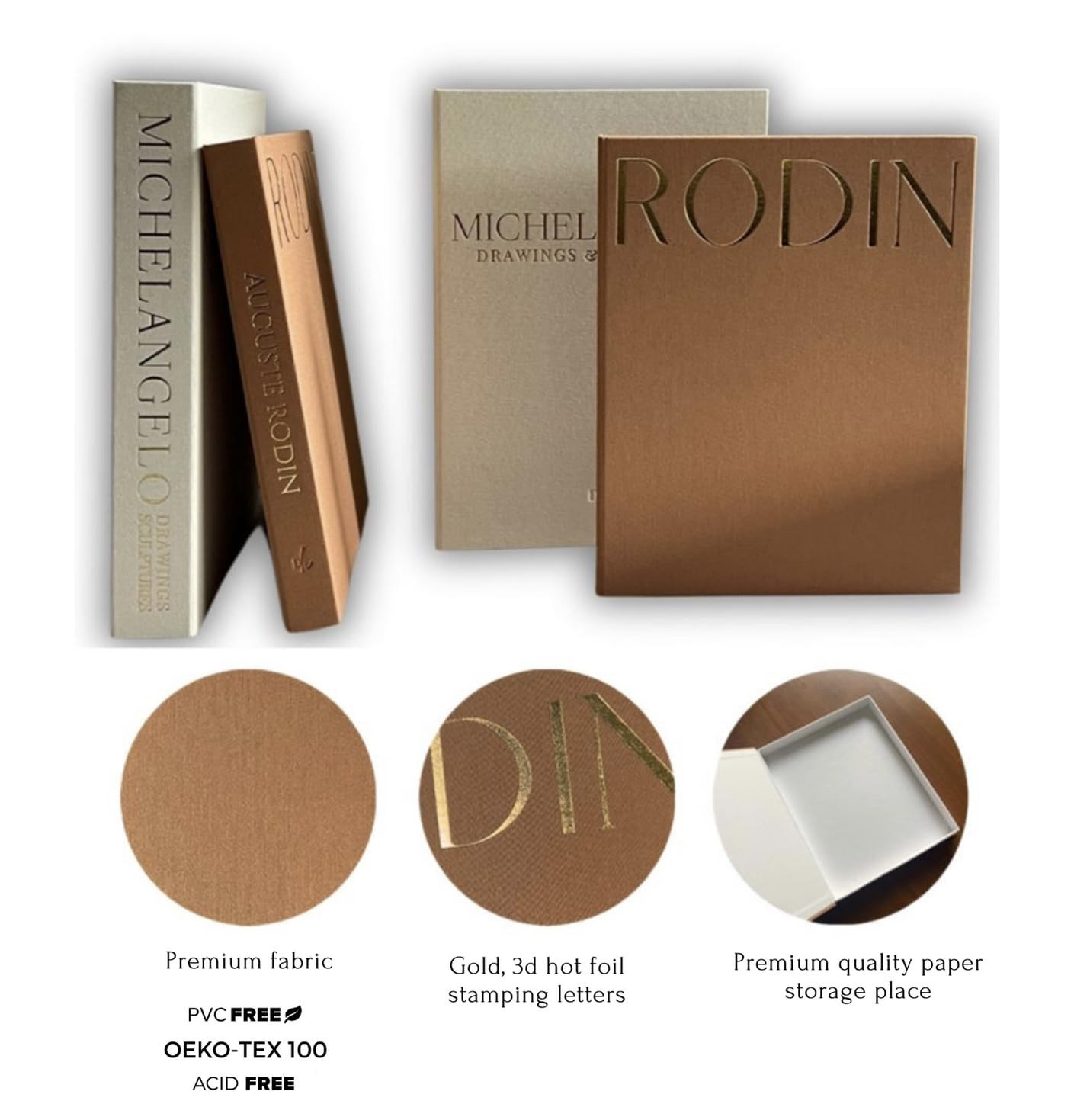 Decorative coffee table book box set Openable Book Box Linen book box set Staging Book Coffee Tab... | Amazon (US)