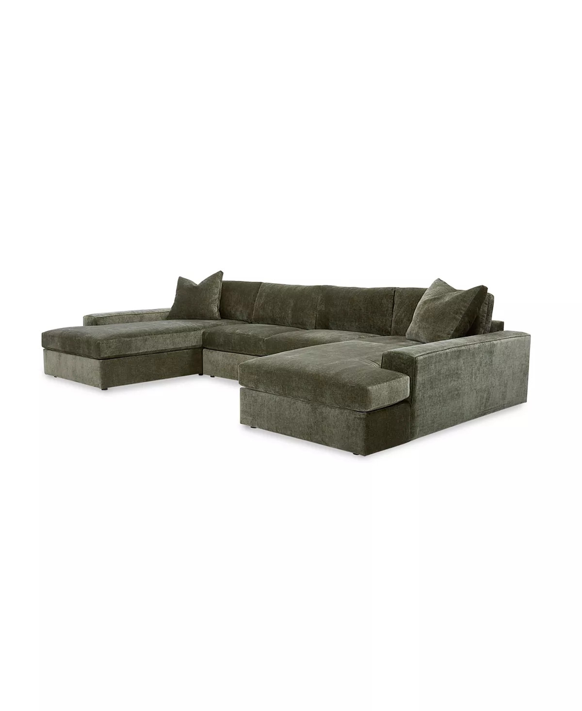 Michola 161" 3-Pc. Fabric Sectional with Double Chaise, Created for Macy's | Macy's Canada