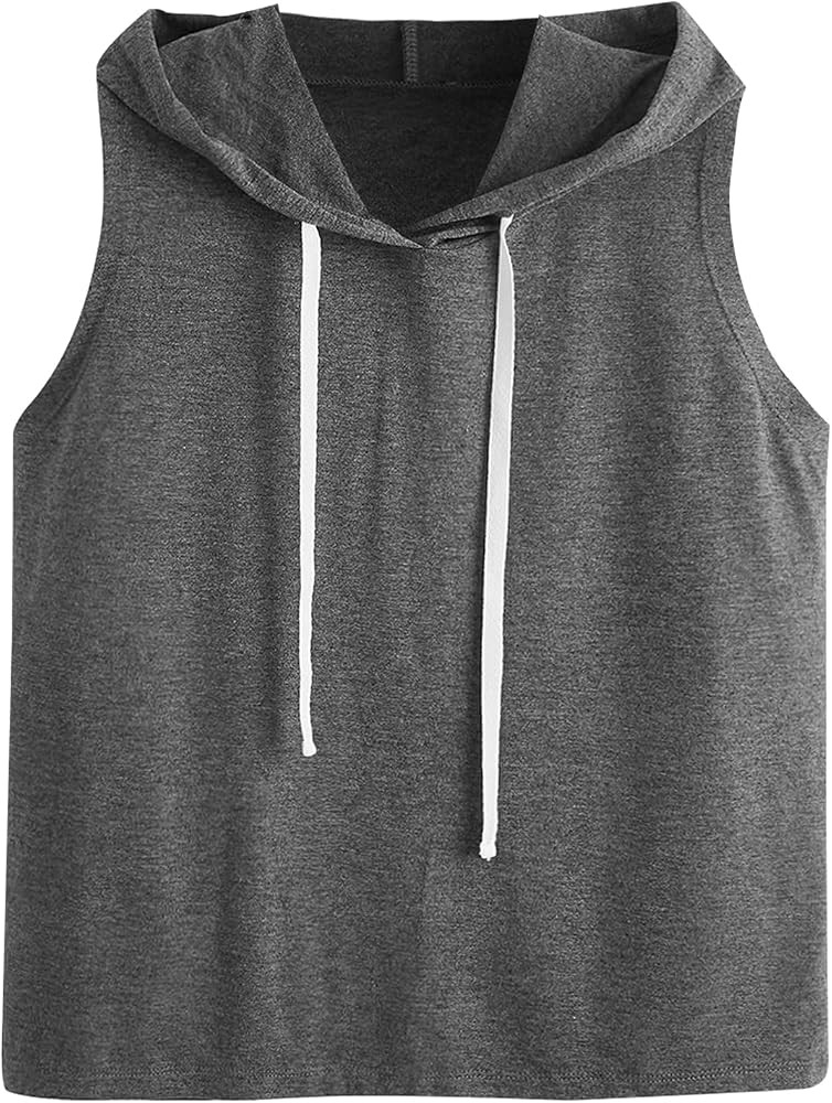 SweatyRocks Women's Workout Tank Tops Sleeveless Running Athletic Hoodie Sports Gym Exercise Tops... | Amazon (US)