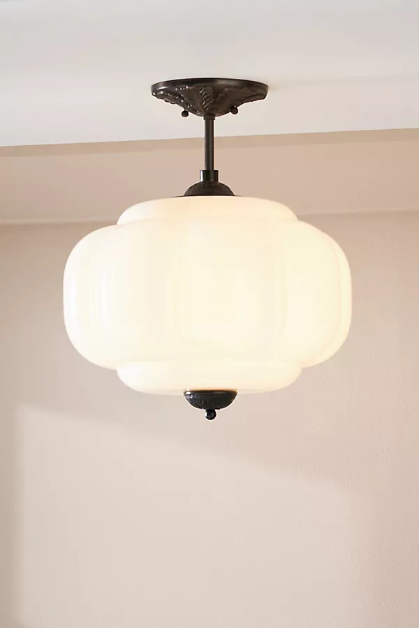 Eloise Flush Mount By Anthropologie in White | Anthropologie (US)