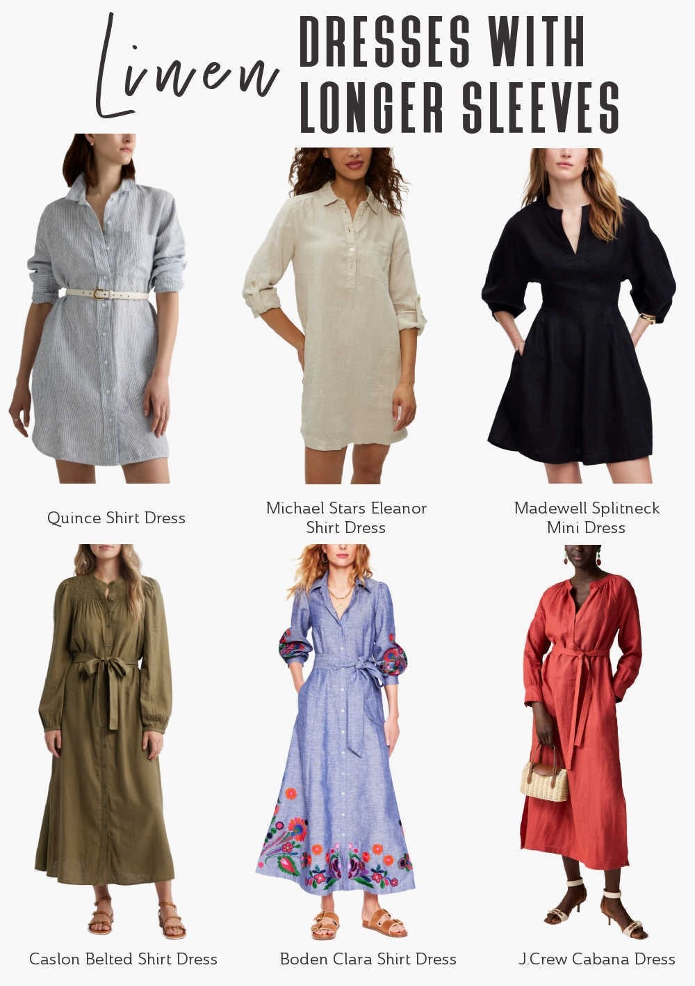 A dress with sleeves is a must-have on your packing list—but make it linen, and you're ready for any hot destination! Cool, comfortable, and effortlessly stylish.

 #vacationoutfit #summeroutfit #summertravels #hotweatheroutfit #linendress

#LTKTravel #LTKSeasonal #LTKStyleTip