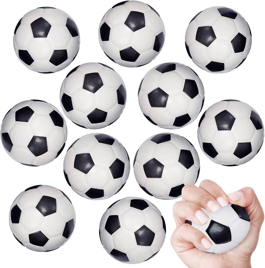 Mini Sports Balls for Kids Party Favor Toy, Soccer, Basketball, Football, Baseball (12 Pack) Sque... | Amazon (US)