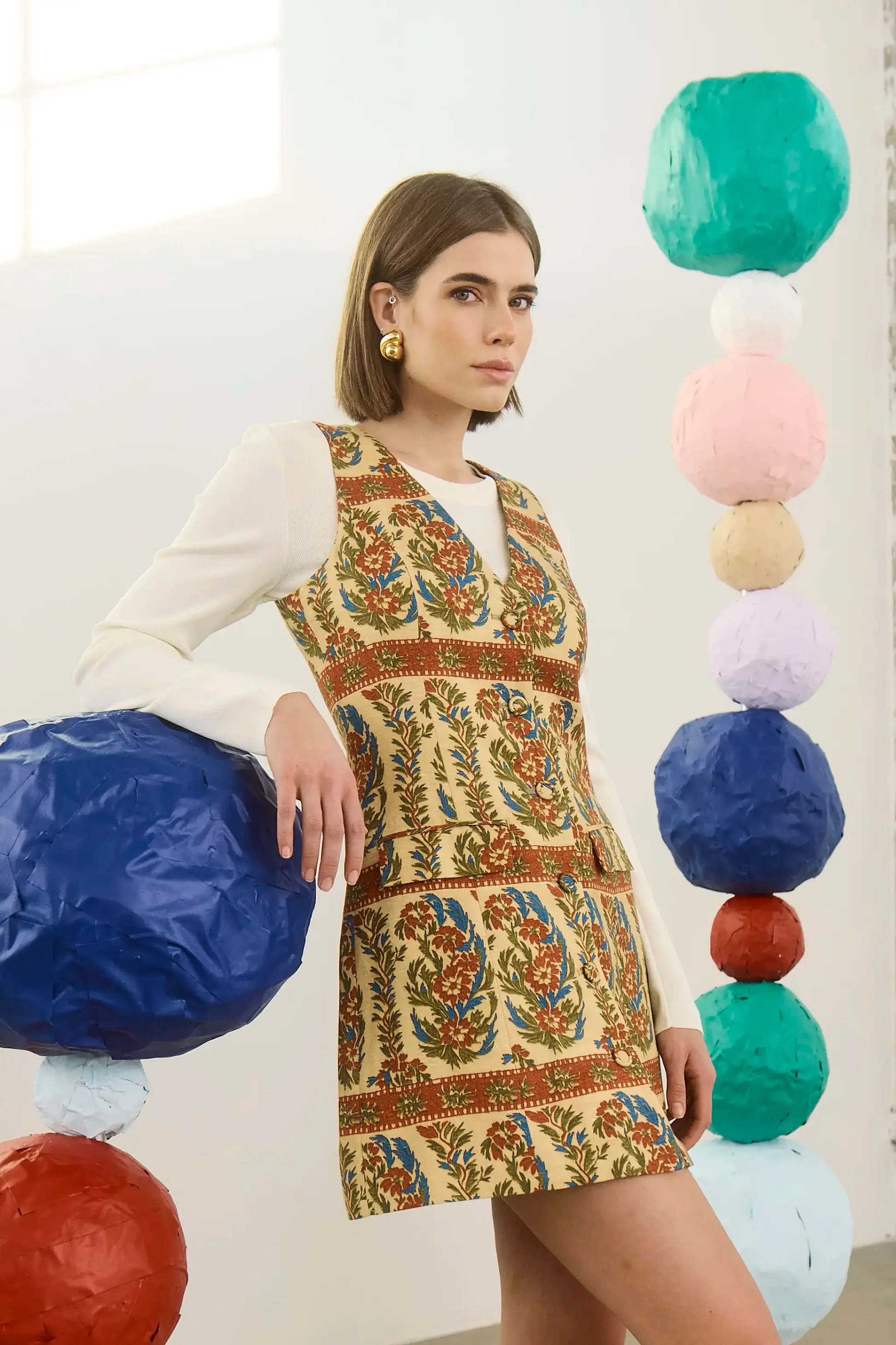 Suni Dress | Vest Style Mini Dress | Hunter Bell | Hunter Bell